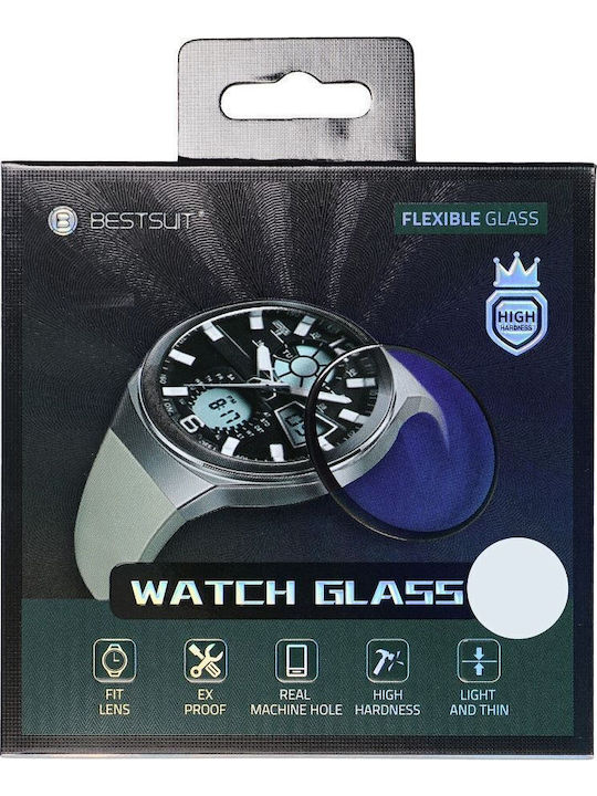 Bestsuit Flexible Hybrid Tempered Glass for the Samsung Galaxy Watch 8 44mm, Bestsuit 1pcs