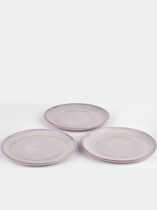 Butlers Tavira Plate Shallow Ceramic Pink with Diameter 27cm