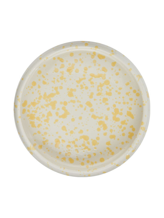 Butlers Boogy Splash Plate Pasta Ceramic Yellow with Diameter 24cm