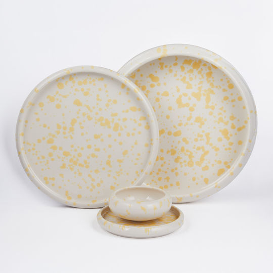 Butlers Boogy Splash Farfurie pentru paste Ceramică Galben cu Diametru 24cm