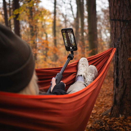 Spacecase Selfie Stick Τρίποδο Κινητού Μαύρο