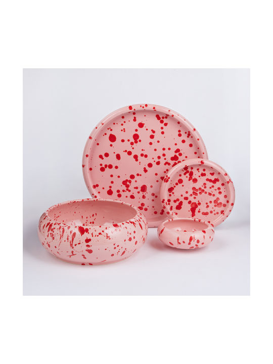 Butlers Boogy Splash Servierschale Rund Keramik Rosa mit Durchmesser 9cm