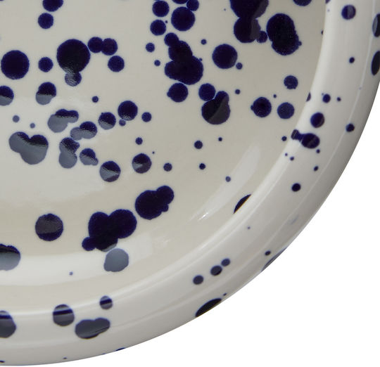 Butlers Boogy Splash Serving Bowl Round Ceramic Blue with Diameter 16cm
