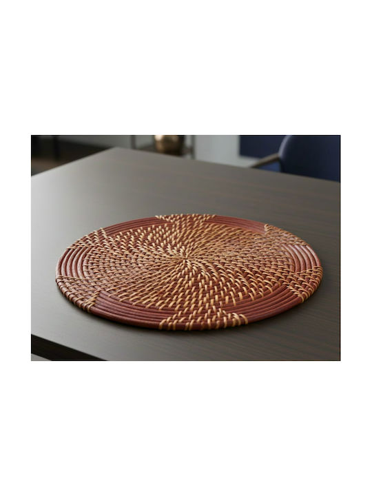 Polihome Σουπλά Στρογγυλό Rattan 35cm