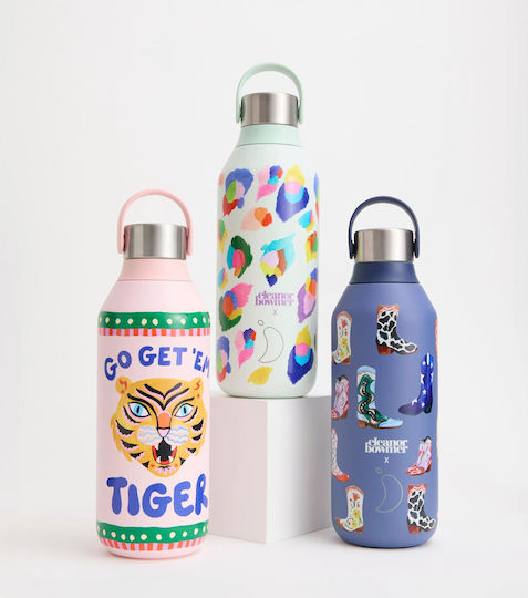Chilly's Series 2 Eleanor Bowmer Thermosflasche Rostfreier Stahl BPA-frei 500ml Cowboy Boots