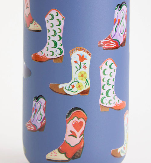 Chilly's Series 2 Eleanor Bowmer Thermosflasche Rostfreier Stahl BPA-frei 500ml Cowboy Boots