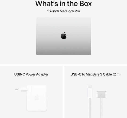 Apple MacBook Pro (2024) 16.2" Retina Display 120Hz (M4 Max-16-Core/64GB/1TB SSD/40-Core GPU) With 140W Charger Silver (English US Keyboard)