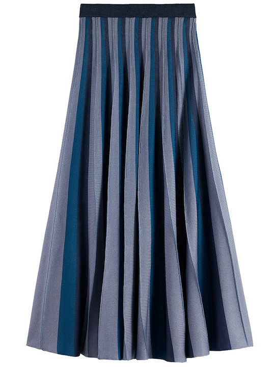 Плисе Maxi Пола Blue