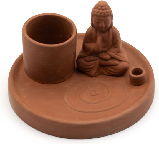 Farfurie Pentru Tămâie Buddha 3 1 Conuri Parfumate Bețișoare Salvie Palo Santo