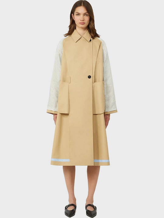 Damen Beige Trenchcoat