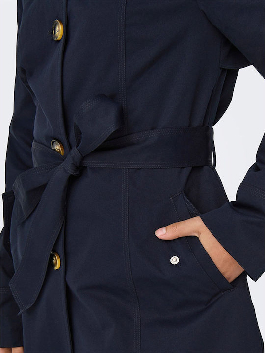 Women's Blue Trench Coat