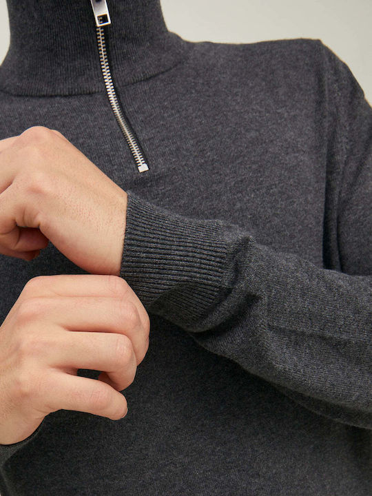 Langarm Pullover Grau Mel