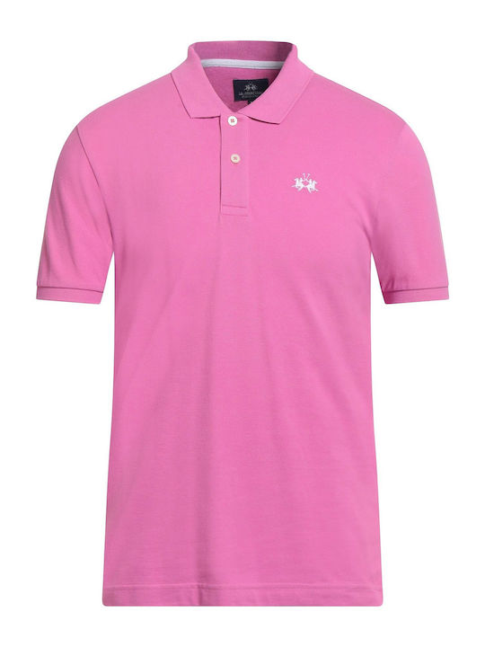 Polo Sportliches Kurzarmbluse Fuchsia
