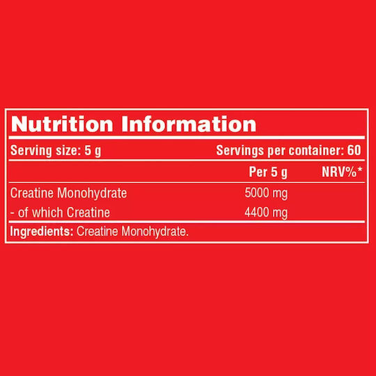 Galvanize Nutrition Creatine Monohydrate Unflavoured 300gr