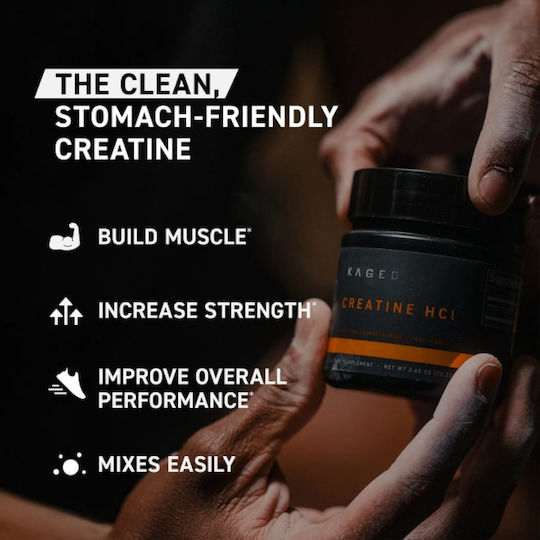 Kaged Muscle Creatine Hcl Υδροχλωρική Κρεατίνη με Γεύση Lemon Lime 76.42gr