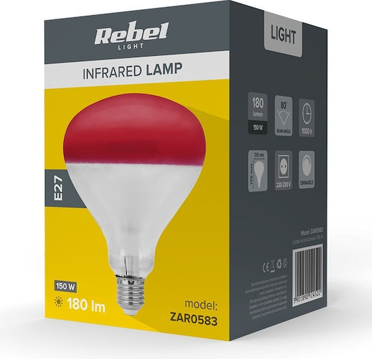 Infrared Lamp Chickens E27 R125 150w Rebel