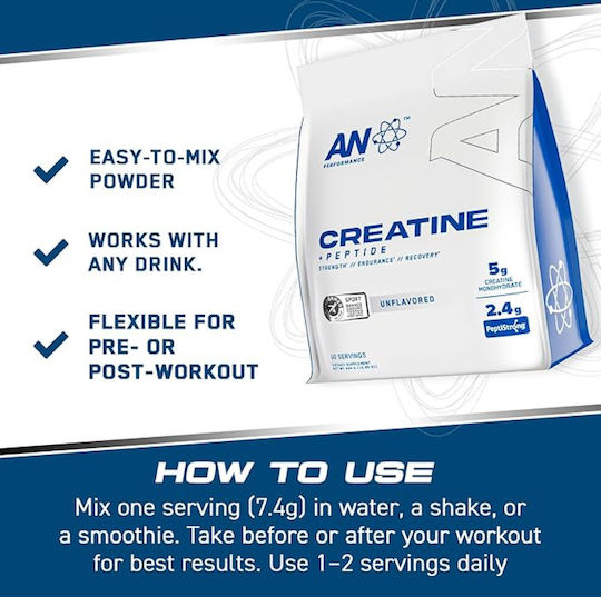 Applied Nutrition Creatine +Peptide Unflavoured 444гр