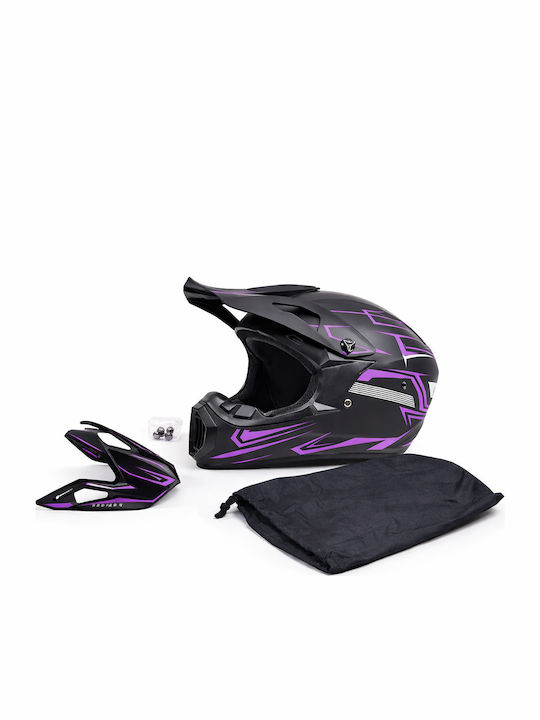 FIXATO Motorradhelm Motocross ECE 22.06