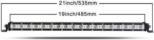 Led Super Slim Waterproof Headlight 18 Optonic Led Directional 6000lm-12/24volt Tc-318