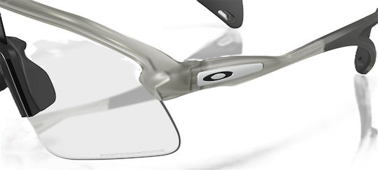 Oakley Cycling Glasses with Black Frame & Photochromic / Transparent Lenses