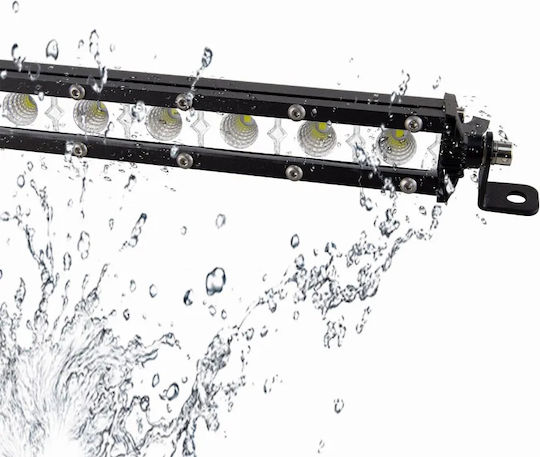 Led Super Slim Waterproof Headlight 18 Optonic Led Directional 6000lm-12/24volt Tc-318