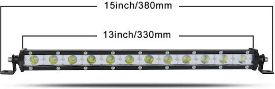 Led Super Slim Aδιάβροχος Προβολέας 12 Optonic Led Κατευθυντικός 6000lm-12/24volt 2τμχ Tc-314