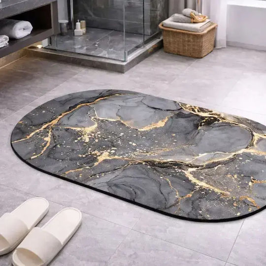 Verk Group Rutschfest Badematte Oval 60x40cm