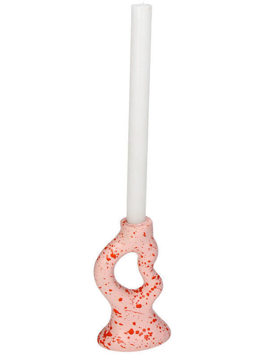 Kerzenhalter Polyresin in Rosa Farbe 10x17x6.5cm 1Stück