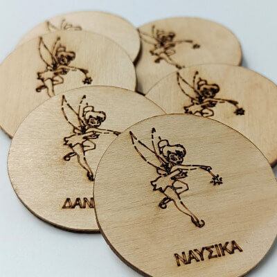 Wooden Personalized Fairy Magnet Tinker Bell Toxhlo