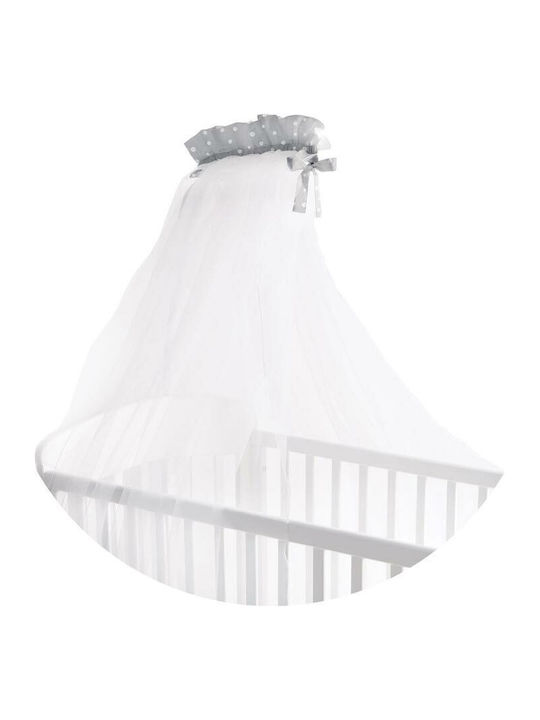 Kikka Boo Mosquito Net Crib Joyful Mice Tulle 41140000011 White 540x200cm