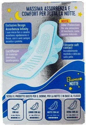 Lines Night Intimate Absorbante cu aripi Noapte 7buc