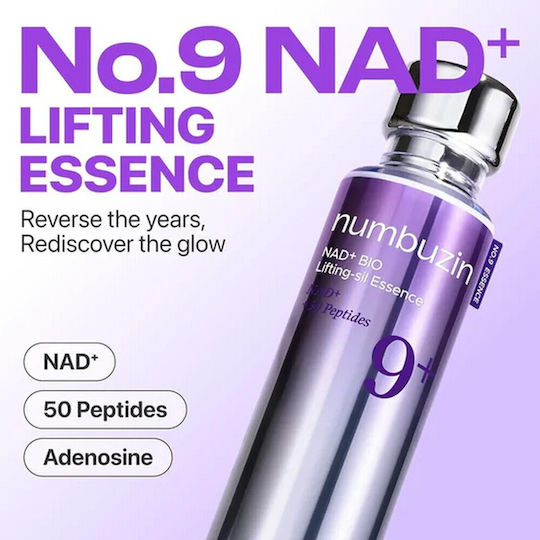 Numbuzin No.9+ NAD BIO Lifting-sil Καταπραϋντικό & Ενυδατικό Essence Προσώπου για Λάμψη & Σύσφιξη 30ml