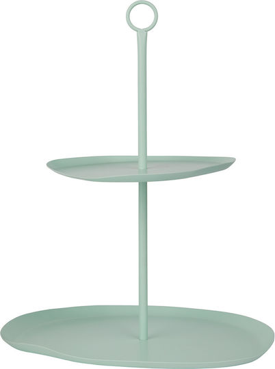Butlers Metallic Dessert Tower Stand Green