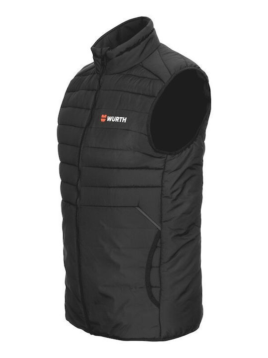 Wurth Bărbați Vestă de siguranță cu benzi reflectorizante Negru