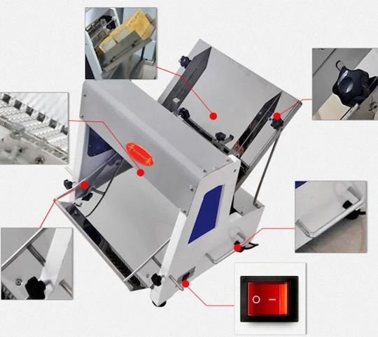 Professional Bread Slicer Siwo Yf-q31 220 V 370 Watts 31 Blades Suitable for Slicing Bread or Toast