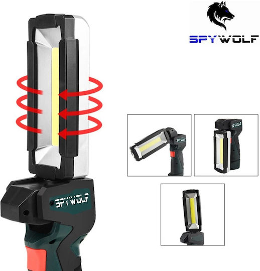 Spywolf Rechargeable Work Light with Extension Cord LED with Brightness up to 6000lm