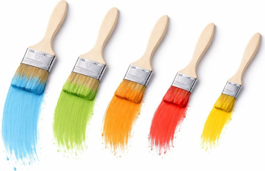Set Ebenen Pinsel Farbe 5 Stück Wand Flächen 1-11513