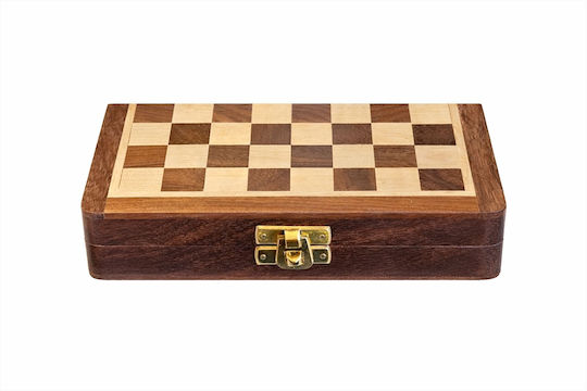 La Belle Maison Wooden Magnetic Chess from Wood with Chess Pawns 18x18cm D2000
