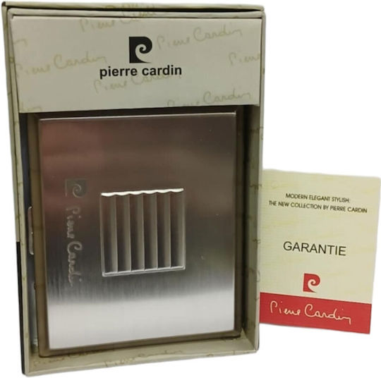 Metal Cigarette Case Pierre Cardin Silver Colour 9.5x8x1.5cm 99202-200