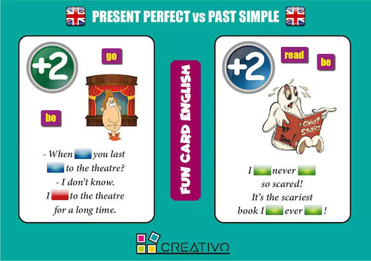 Fun Card English. Present Perfect Vs Past Simple