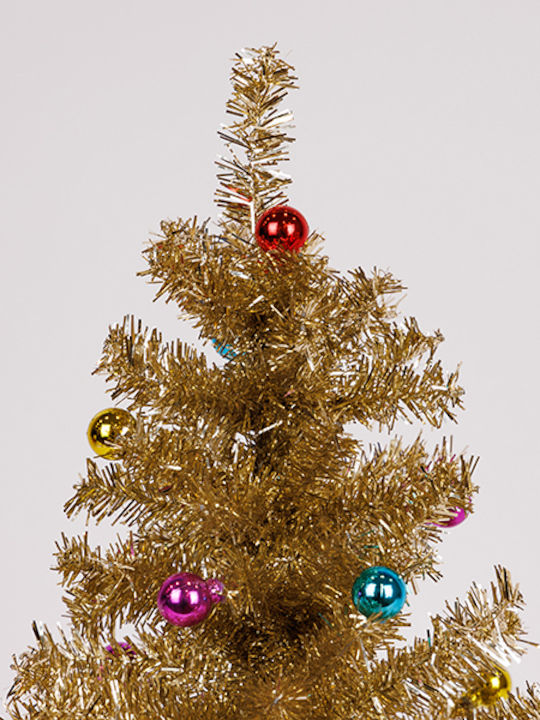 Estheti Christmas Decorative Trees Adorned Base Santa Gold 45cm 2 Pieces 600-47071