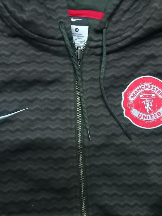 Vintage Team Manchester United Ανδρική Ζακέτα Μαύρη