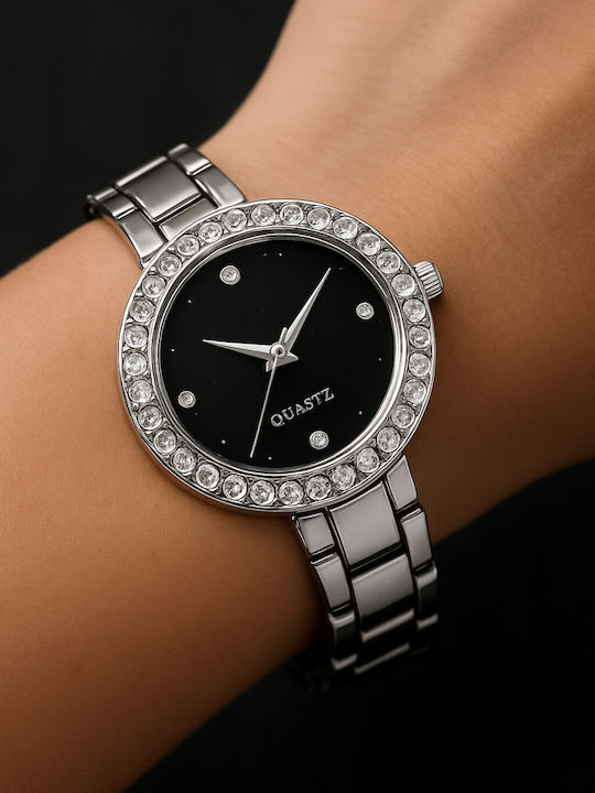 Damen Uhr mit Silber Metallarmband