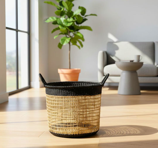 Polihome Dekorative Körb Rattan Schwarz