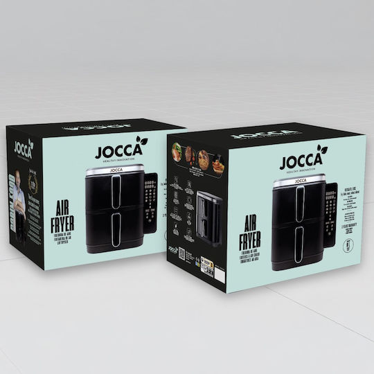Jocca Air Fryer with Double Detachable Bucket 11lt Black J-2454