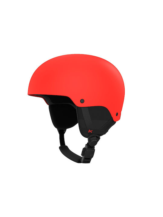 Anon Rime 3 Kids Helmet for Ski & Snowboard Red