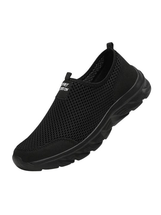 Синтетична кожа Мъжки Slip-On Черен