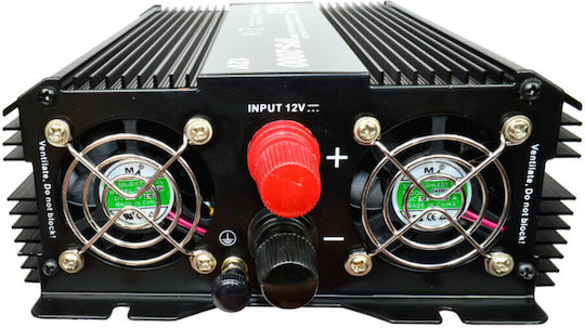 Volt Polska Инвертор за кола Модифицирана синусоидална вълна 1700W за преобразуване на 24V DC в 230V AC