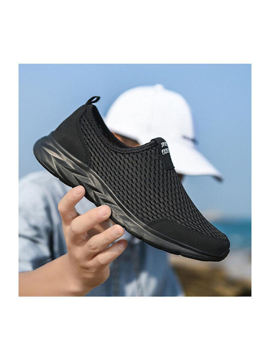 Синтетична кожа Мъжки Slip-On Черен