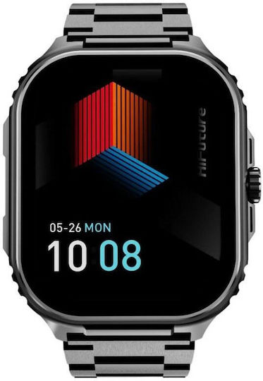 HiFuture Ultra3 Pro Stainless Steel Smartwatch (Μαύρο)
